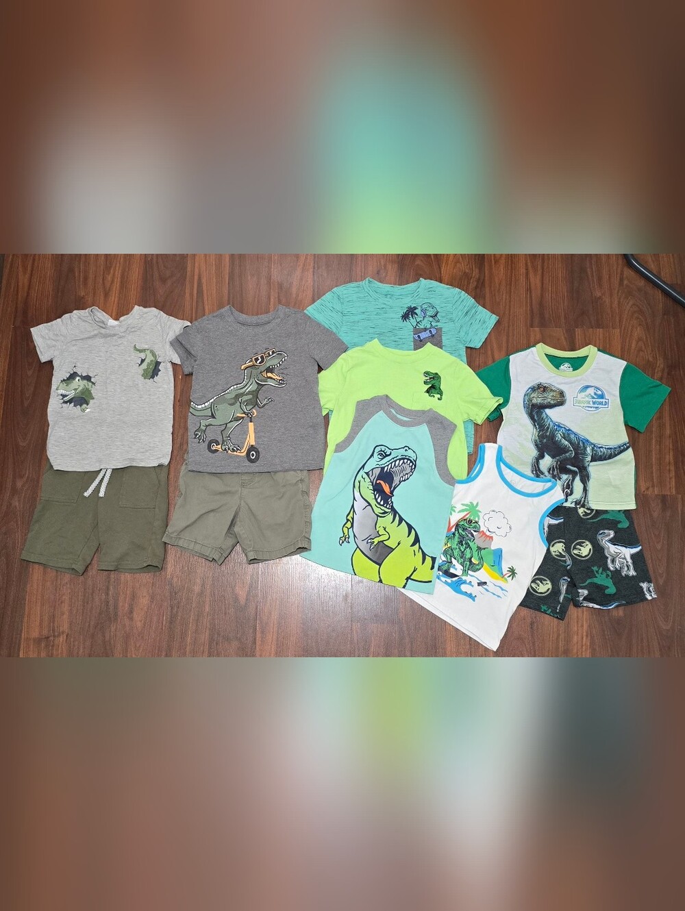 Boys 4T Summer Dinosaur Bundle Lot Of 10
